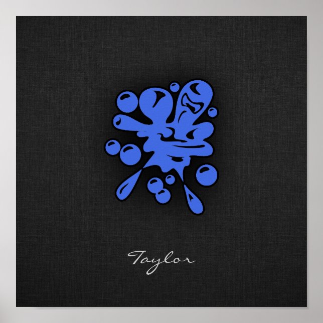 Poster Royal Blue Paintball (Frente)