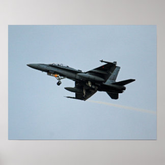 Poster Royal Canadian Air Force CF-18 Hornet Fighter Jet