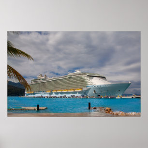 Poster Royal Caribbean Oasis of the Sea in Labadee, Haiti