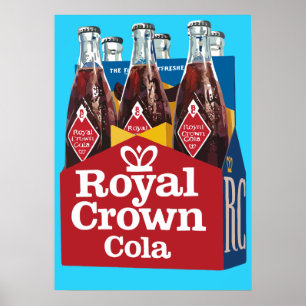 POSTER ROYAL CROWN COLA