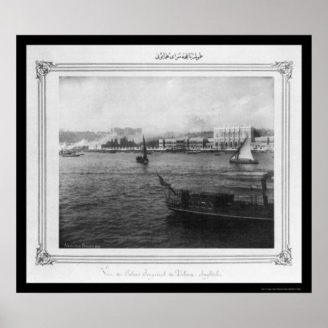 Pôster Royal Dolmabahce Palace Istanbul 1885 (Frente)