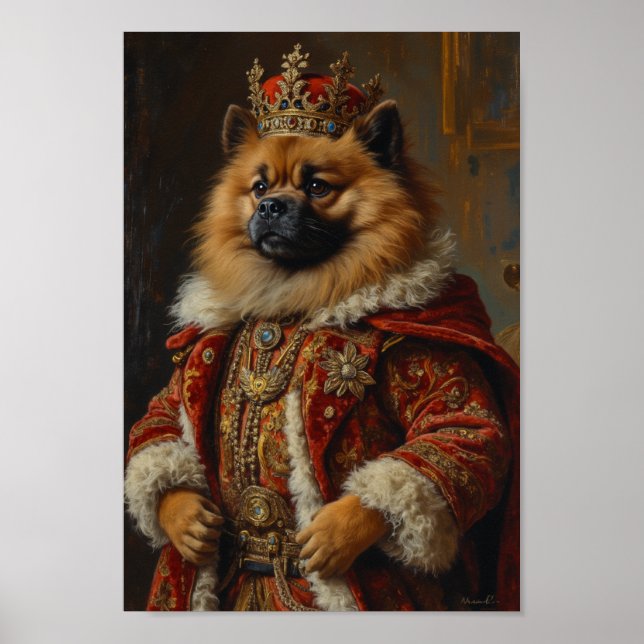 Poster Royal Keeshond Portrait (Frente)