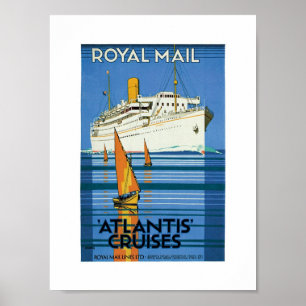 Pôster Royal Mail "Atlantis cruza "
