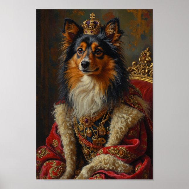 Poster Royal Shetland Sheepdog Portrait (Frente)