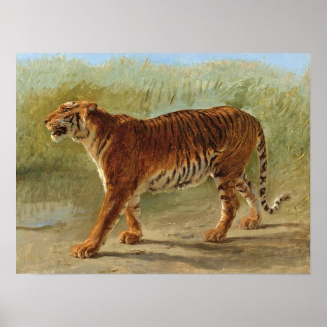 Poster Royal Tiger Marching (por Rosa Bonheur) (Frente)