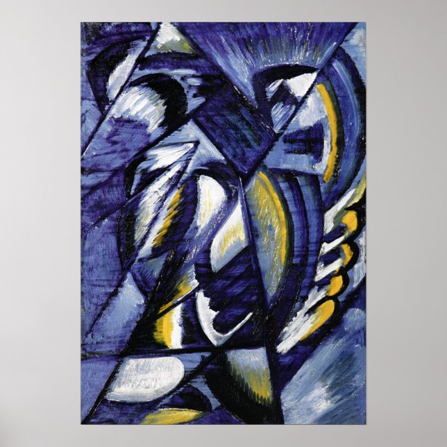 Poster Rozanova - Azul No Tin 1913 (Frente)