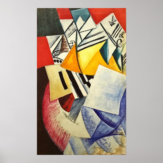 Poster Rozanova - Composição Com Cartões 1915 (Frente)