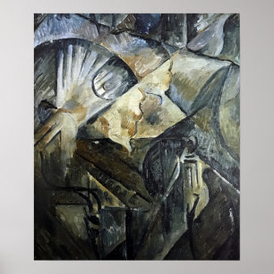 Poster Rozanova - Embankment 1914