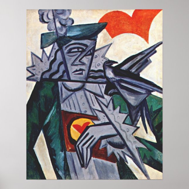 Poster Rozanova - Jack Of Hearts 1915 (Frente)