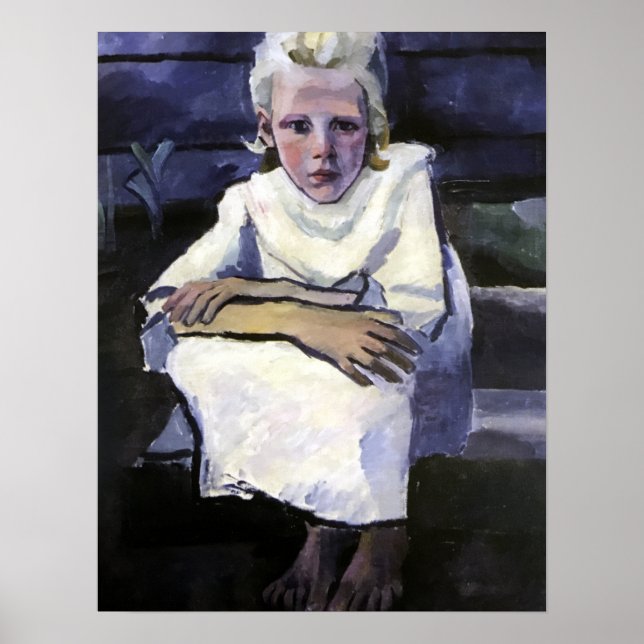 Poster Rozanova - Retrato De Uma Menina 1911 (Frente)