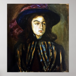 Poster Rozanova - Retrato feminino 1907