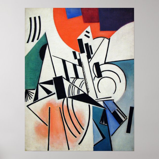 Poster Rozanova - Suprematismo 1916 (Frente)