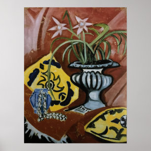 Poster Rozanova - Vaso de Vida Estática 1912