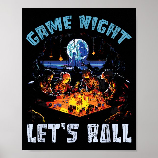 Poster Rpg Gaming Role Playing D20 Tabletop Games Funny R (Frente)