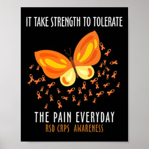 Poster RSD Mês de Consciência CRPS Costume Butterfly Warr