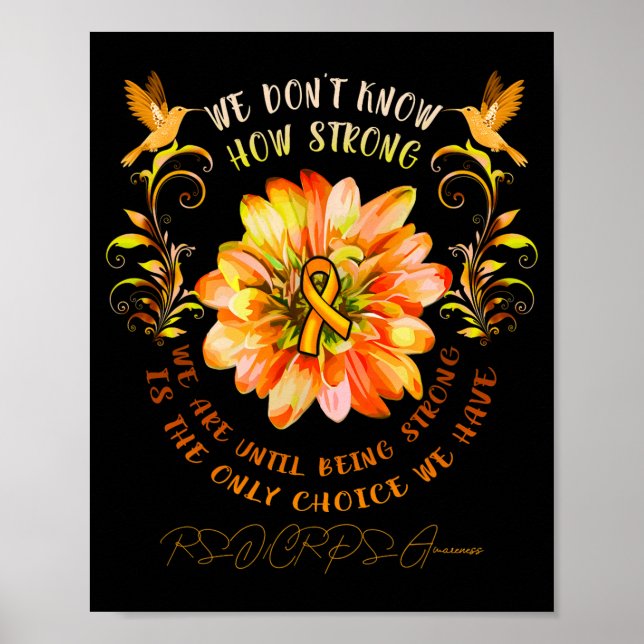 Poster Rsrps Awareness Flower We Dont Know How Strong  (Frente)