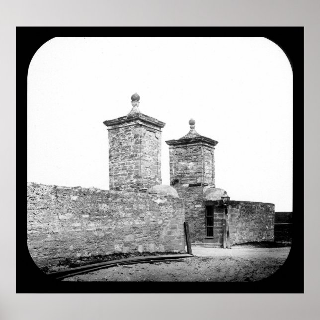 Poster Rua. Augustine City Gates (Frente)