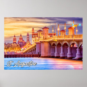 Poster Rua. Augustine, Florida, EUA