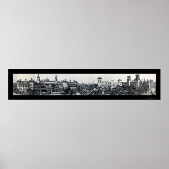 Pôster Rua Augustine Hotel FL Foto 1910 (Frente)