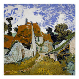 Pôster Rua Auvers-sur-Oise por Vincent van Gogh