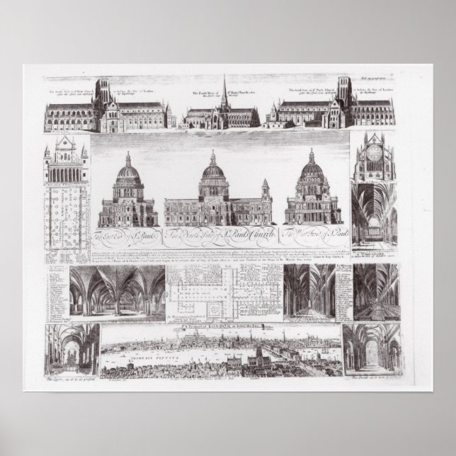 Poster Rua, Catedral de Paul (Frente)