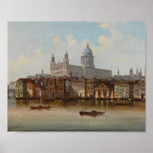 Poster Rua. Catedral de Paul   Johann Wilhelm Jankowsky