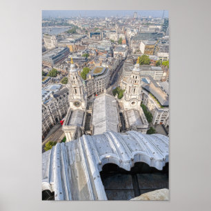 Poster Rua.Catedral de Paul, Londres, Reino Unido