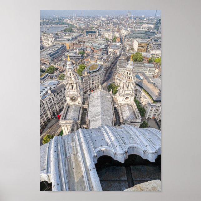 Poster Rua.Catedral de Paul, Londres, Reino Unido (Frente)