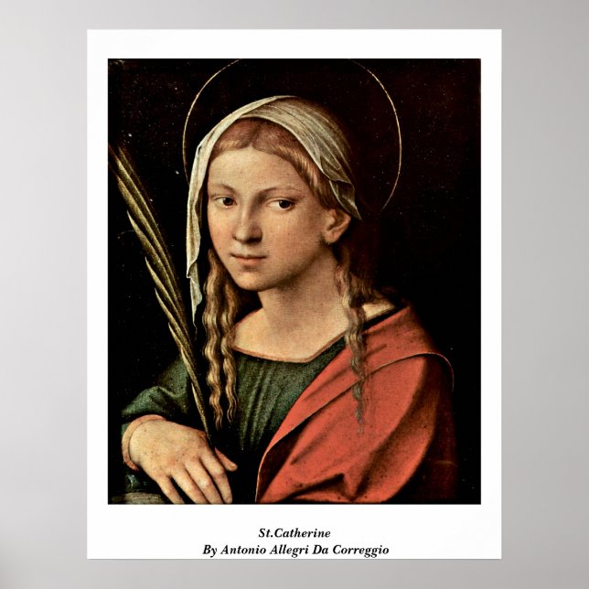 Poster Rua.Catherine Por Antonio Alegri Da Correggio (Frente)