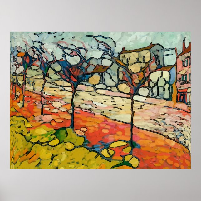 Poster Rua Cidade, Estilo Matisse (Frente)