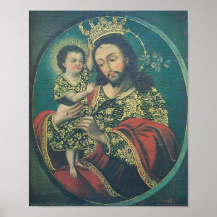 Poster Rua Cristo De Crianças Cruzando Joseph
