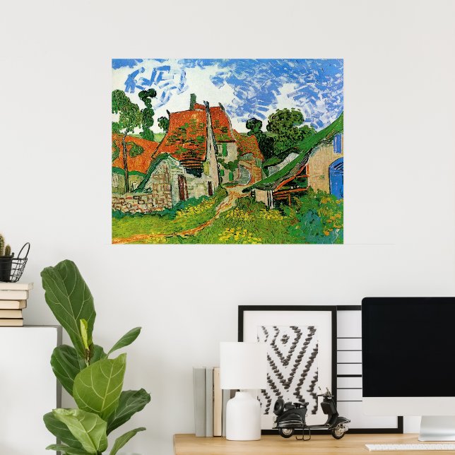 Pôster Rua da Aldeia por Vincent van Gogh (Escritório em casa)