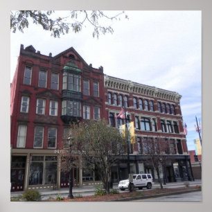 PÔSTER RUA DA CENTRAL DE LOWELL MASSACHUSETTS