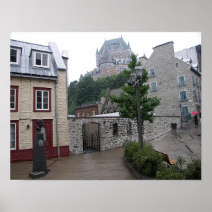 Pôster Rua de Cidade de Quebec