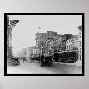 Poster Rua de F em Washington, C.C. 1910
