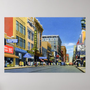 Pôster Rua de Louisville Kentucky quarta