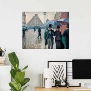 Poster Rua de Paris, Dia Chuvoso   Gustave Caillebotte  