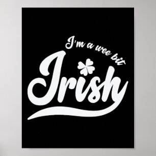 Poster Rua, Dia de Patrick, sou um pouco irlandês