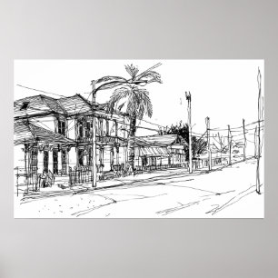Pôster Rua do compartimento, Nova Orleães
