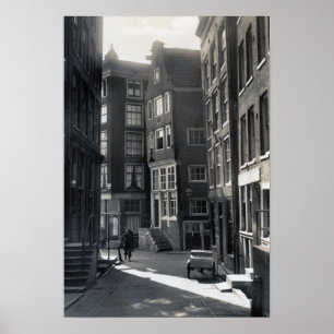 Poster Rua do St. Olofssteeg de Amsterdão Países Baixos