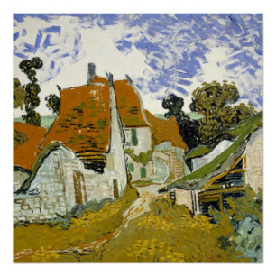 Pôster Rua em Auvers-sur-Oise Vincent van Gogh