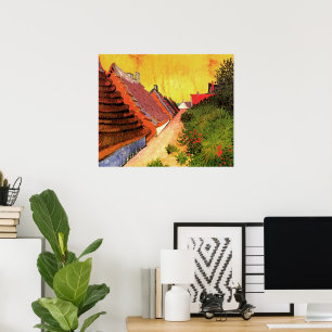 Poster Rua em Saintes Maries por Vincent van Gogh