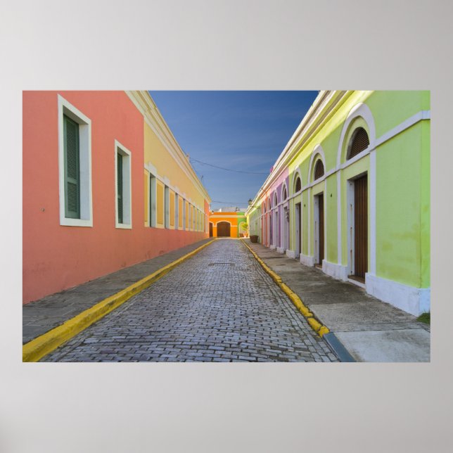 Pôster Rua em San Juan, Porto Rico (Frente)