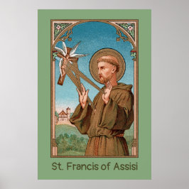Poster Rua. Francis of Assisi, Pater Seraphicus (SAU 040)