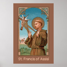 Poster Rua. Francis of Assisi, Pater Seraphicus (SAU 040)