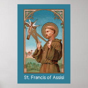 Poster Rua. Francis of Assisi, Pater Seraphicus (SAU 040)