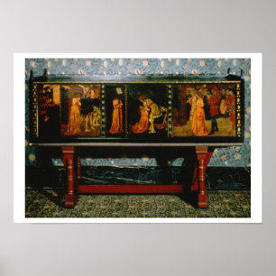 Pôster Rua. George cabinet, 1861 (carvalho com painéis pi