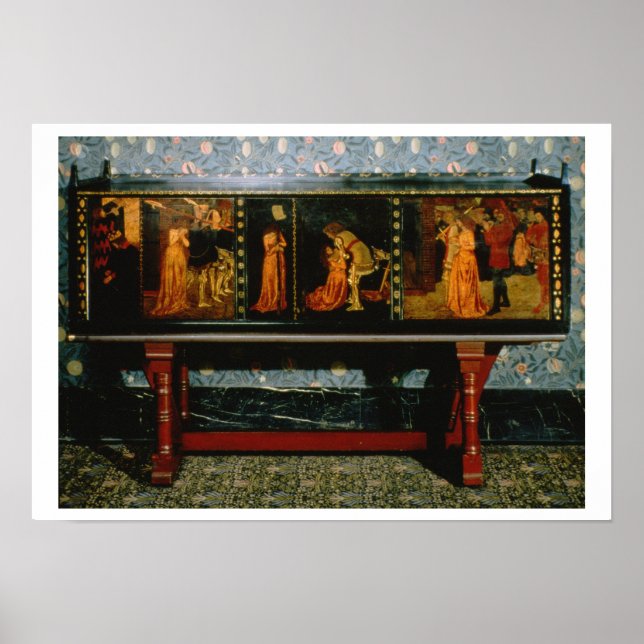 Pôster Rua. George cabinet, 1861 (carvalho com painéis pi (Frente)