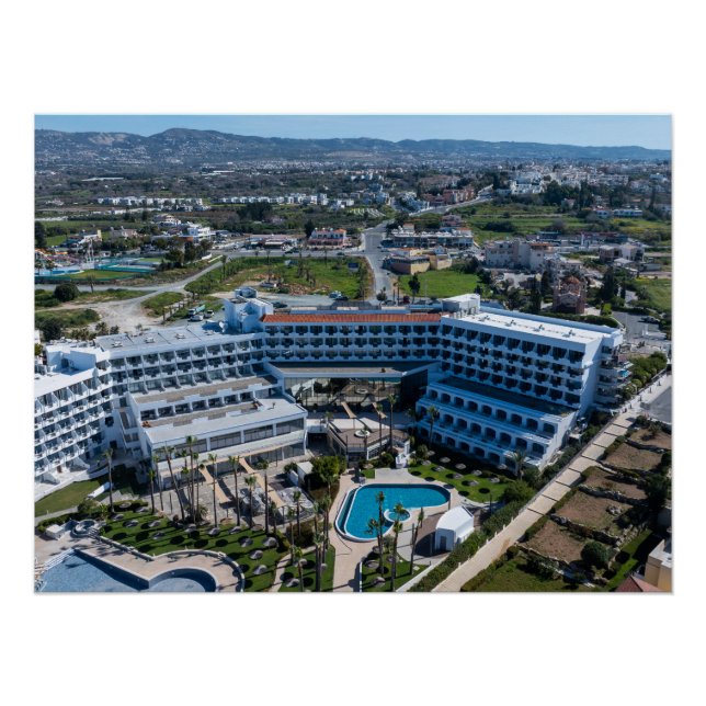 Pôster Rua. George Hotel Paphos, Chipre (Frente)