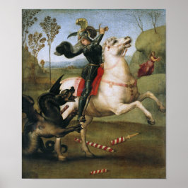 Pôster Rua. George Lutando Dragão, Raphael Belas Artes